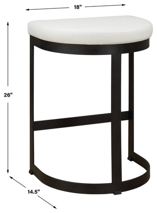 Uttermost Ivanna White Counter Stool