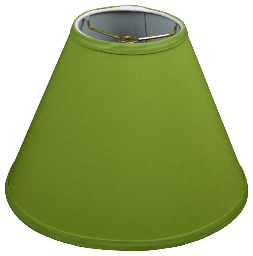 Fenchel Shades 5"x12"x9" Brass Spider Attachment Empire Lamp Shade, Linen Perido