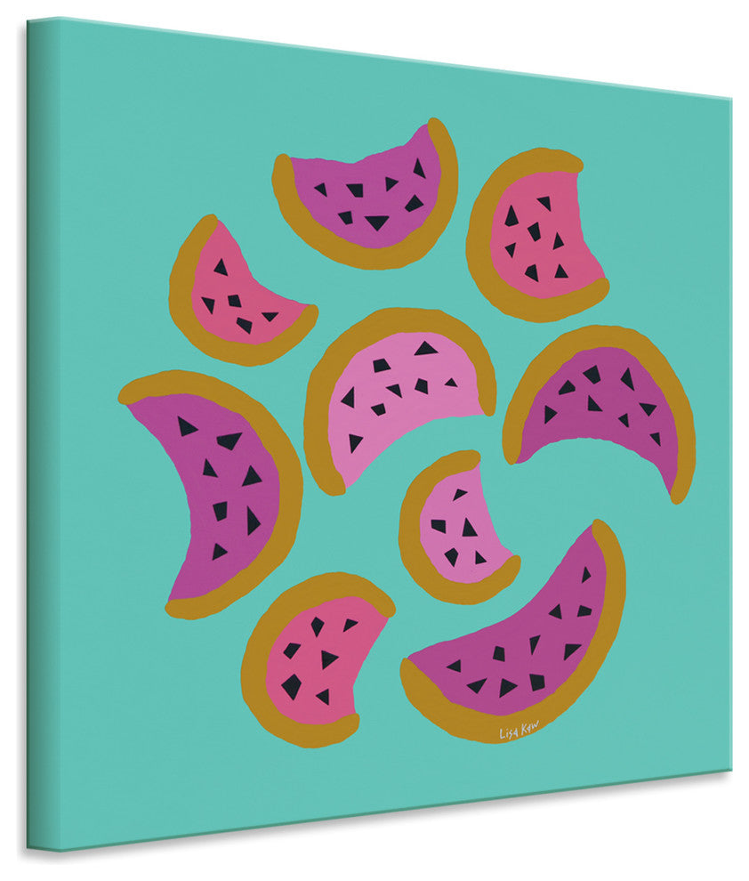 Watermelon Fiesta Wrapped Canvas Tropical Wall Art