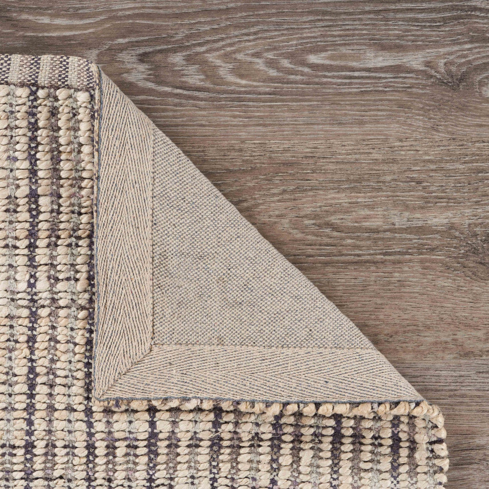 5" x 8" Brown and Beige Toned Jute Area Rug