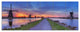 Windmills Morning Panorama, Abstract Canvas Art Print, 70"x28", 6 Panels