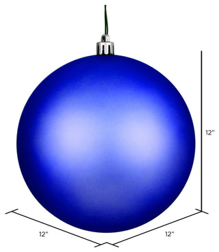 Vickerman N593029DMV 12" Periwinkle Matte Ball Ornament