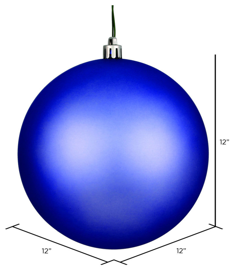 Vickerman N593029DMV 12" Periwinkle Matte Ball Ornament