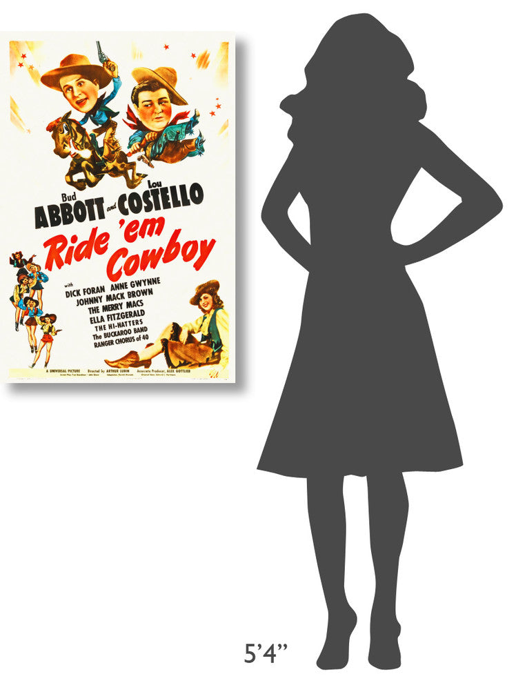 "Abbott & Costello - Ride Em Cowboy" Canvas by Hollywood Photo Archive, 24x36"