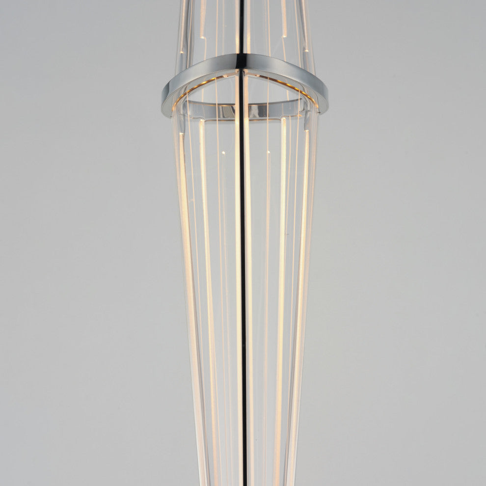 ET2 E24894-133 Quasar 36"W LED Linear Chandelier - Polished Chrome