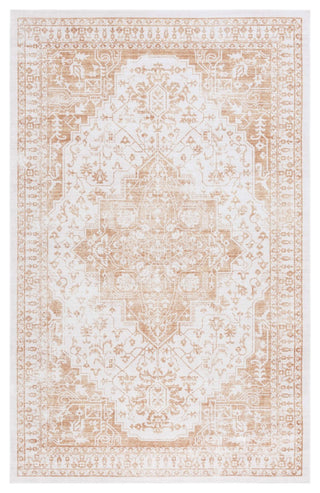 Safavieh Arizona Machine-Washable Collection ARZ127 Rug, Beige/Gold, 5'x8'