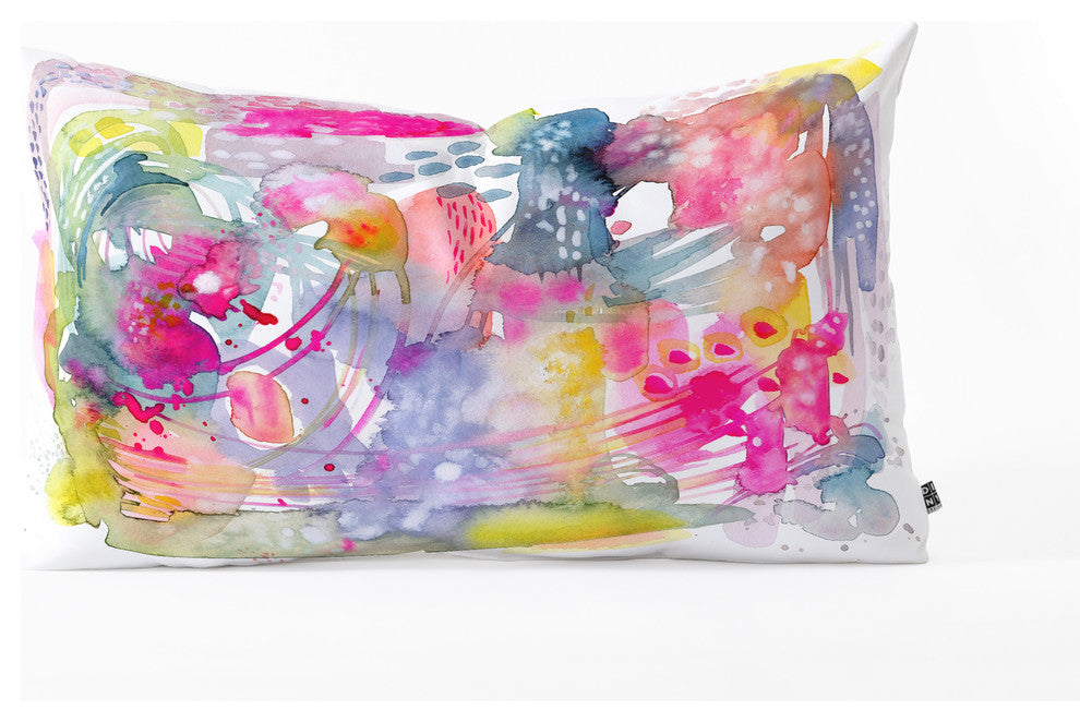 Stephanie Corfee Color Chaos Oblong Throw Pillow