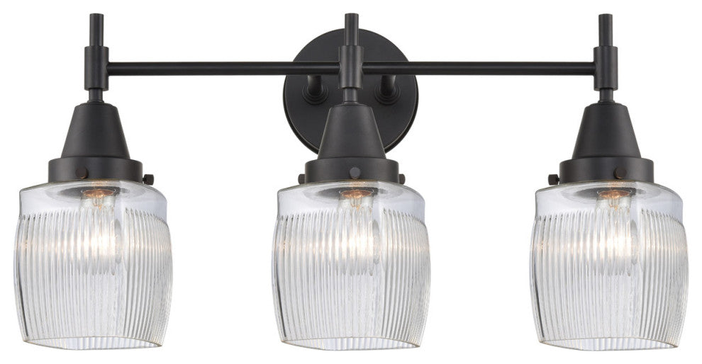 INNOVATIONS LIGHTING 447-3W-BK-G302 Caden 3 Light 26 inch Bath Vanity Light