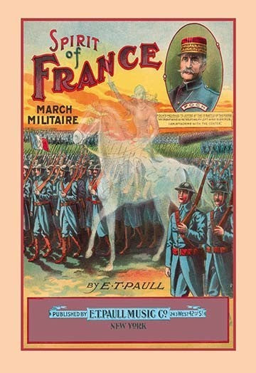 Spirit of France: March Militaire- Fine Art Giclee Print 24" x 36"
