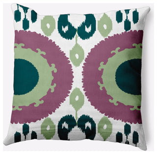 Boho Decorative Throw Pillow, Green, 26x26"