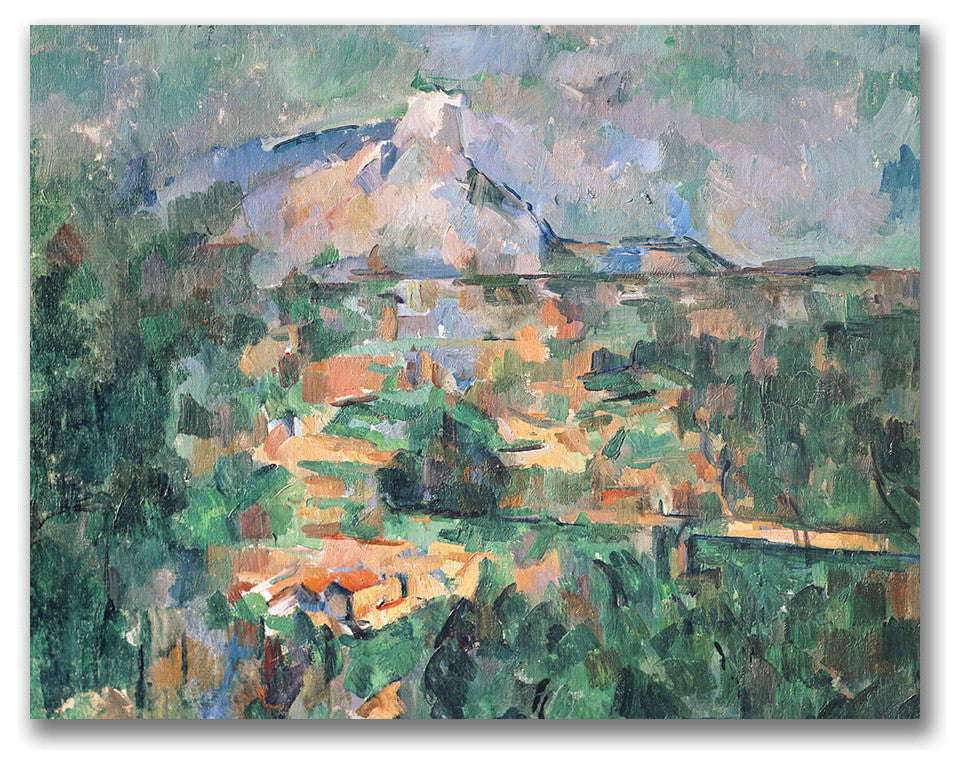 ''Montagne Sainte-Victoire'' Canvas Art by Paul Cezanne