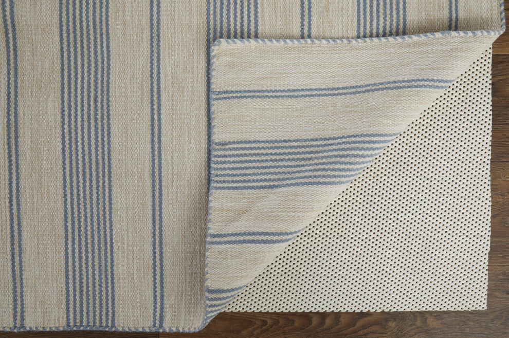 Weave & Wander Granberg Eco-Friendly PET Rug, Blue, 10' X 14'