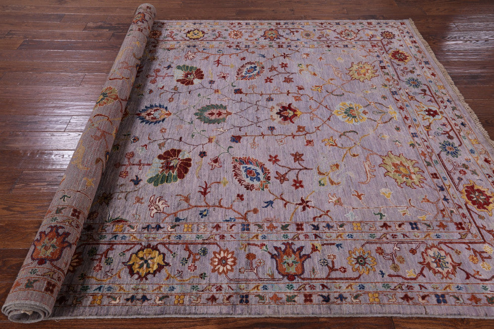Hand-Knotted Persian Tabriz Wool Rug 6' 10" X 9' 10" Q7523