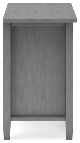 Warm Shaker Solid Wood Bedside Table, Fog Grey