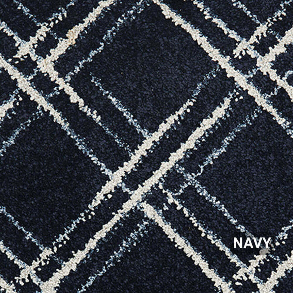 Lake Tahoe Transitional Indoor Area Rug, Lake Tahoe, Navy, 10'x12'