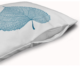 Leaf Study Accent Pillow With Removable Insert, White, 16"x16"