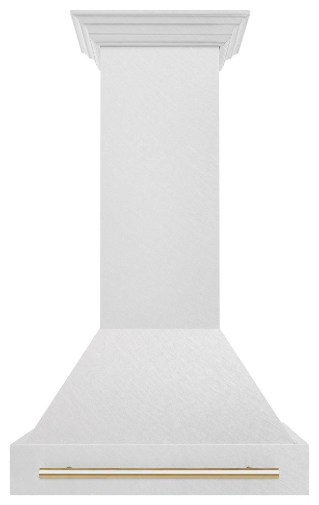 ZLINE 30 In. Autograph Wall Mount Hood, DuraSnow With DuraSnow, 8654SNZ-30-G