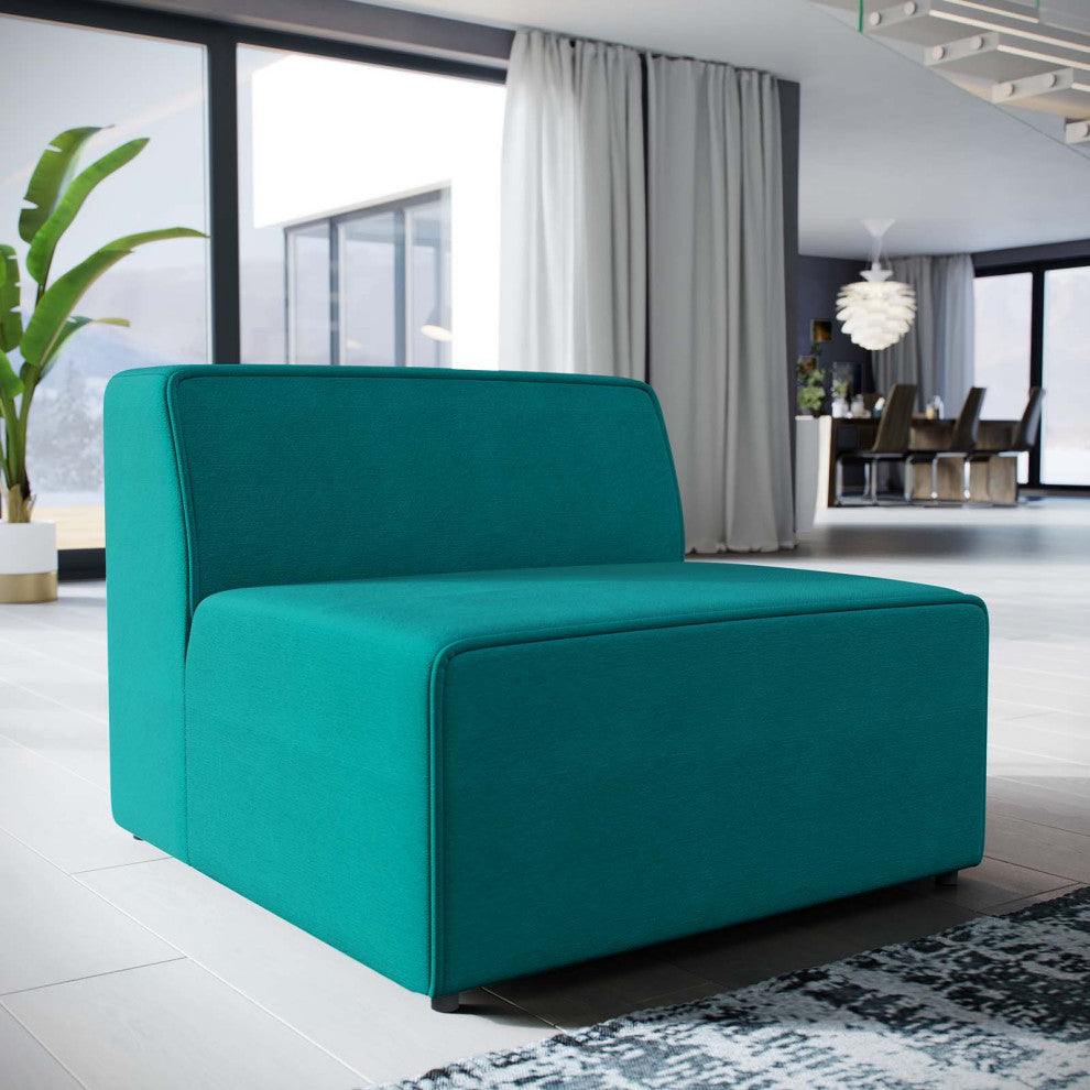 Modway Mingle Fabric Armless Chiar, Teal
