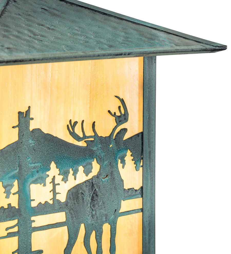9 Wide Seneca Deer Creek Solid Mount Wall Sconce