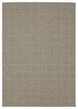 Cannes Gridwork Grey/ Light Grey Indoor-Outdoor Area Rug 9'10" x 12'10"
