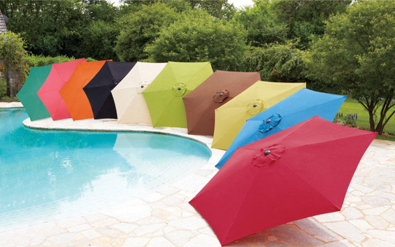Living Accents UM90BKOBD34RB Market Umbrella, 9', Royal Blue