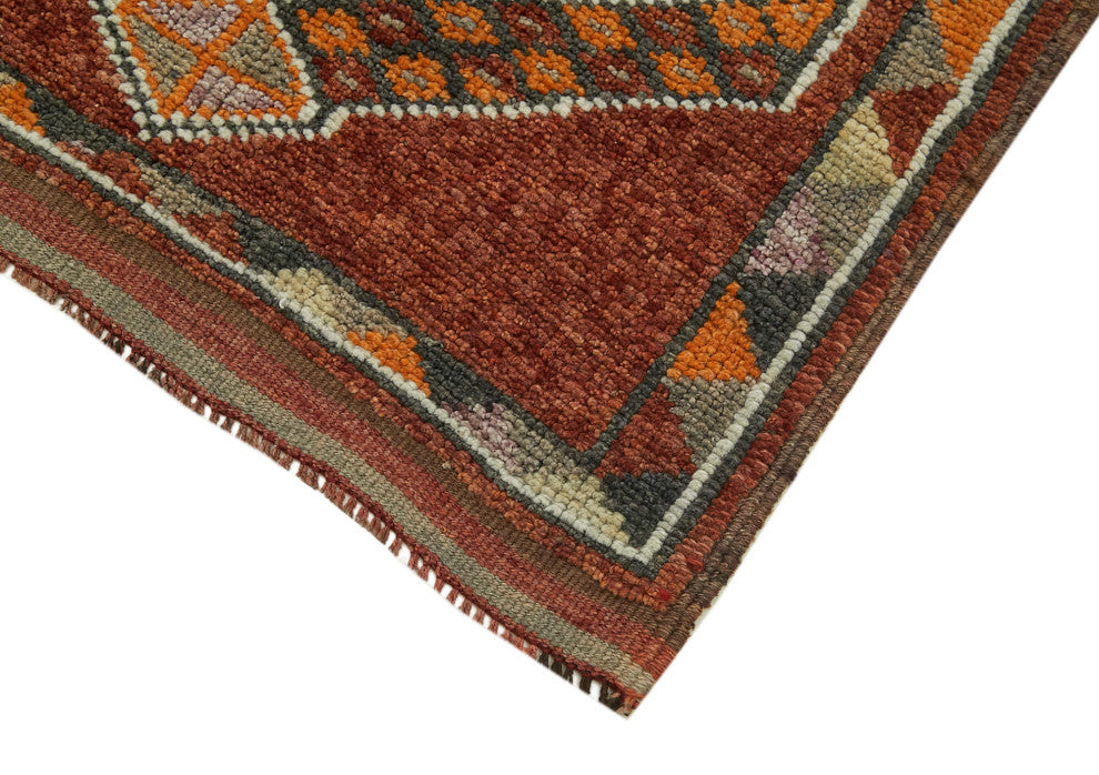 Rug N Carpet - Handmade Oriental 2' 11" x 12' 10" Tribal Runner Rug