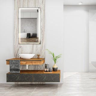 40" W X 24" H Rectangle No-frame 3CCT LED Mirror