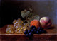 Emilie Preijer Grapes  An Orange And An Apple On A Marble Ledge Wrapped Canvas
