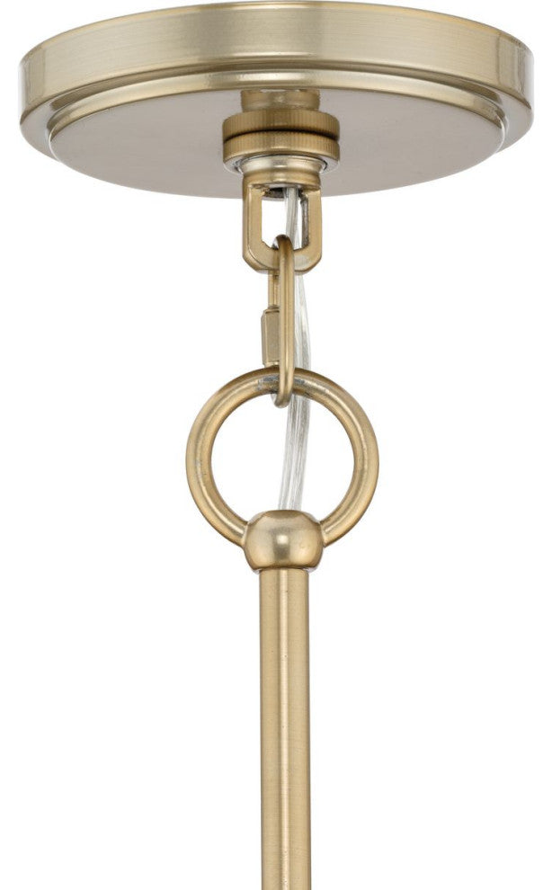 Seville Collection 4-Light Contemporary Foyer Light, Soft Gold