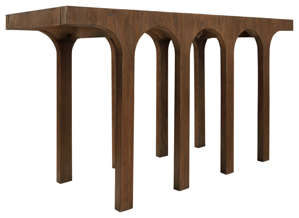 Westfield Console Table, Black, 58" Wide, Brown, 58"wide, Console Table