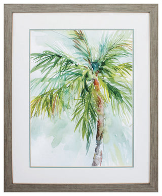 27" X 33" Woodtoned Frame Palm Breezes Ii