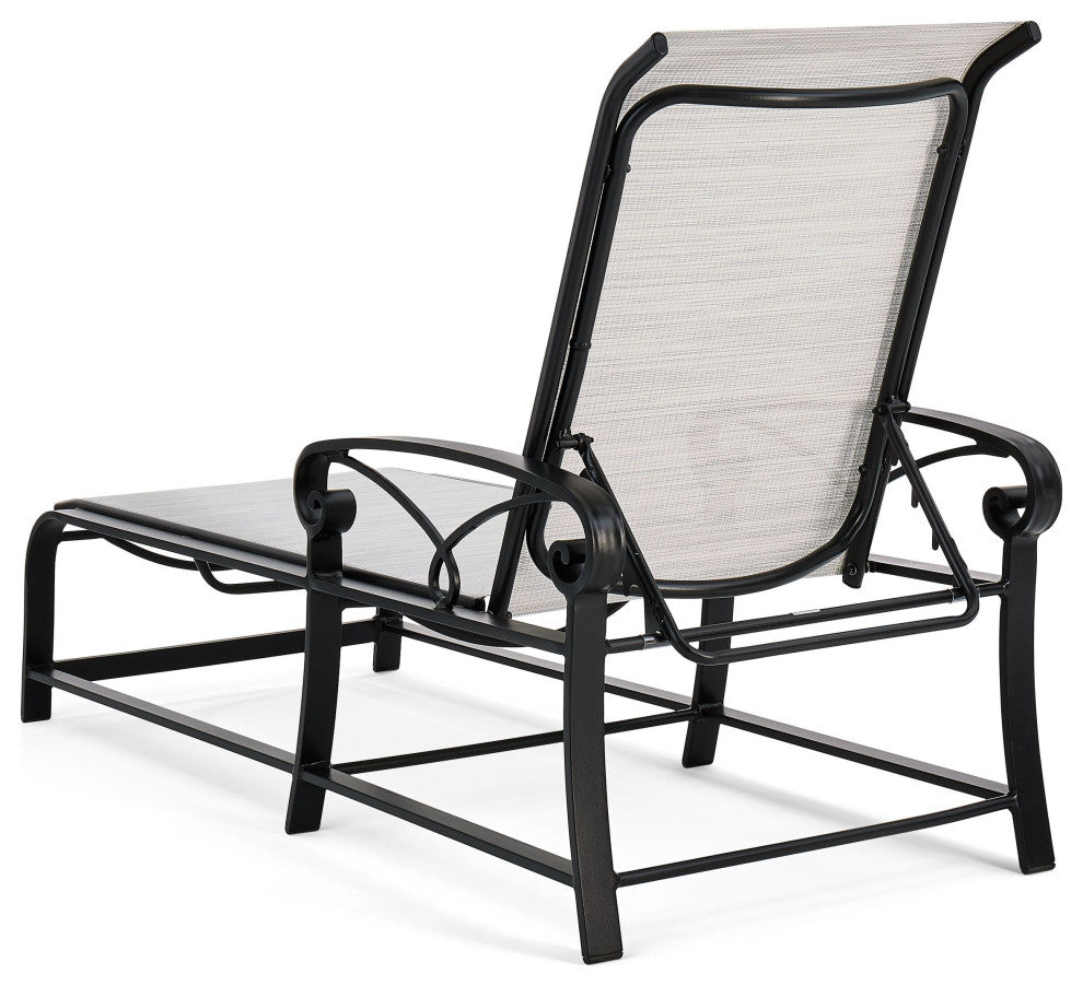 Palazzo Sling Adjustable Chaise With Aluminum Frame