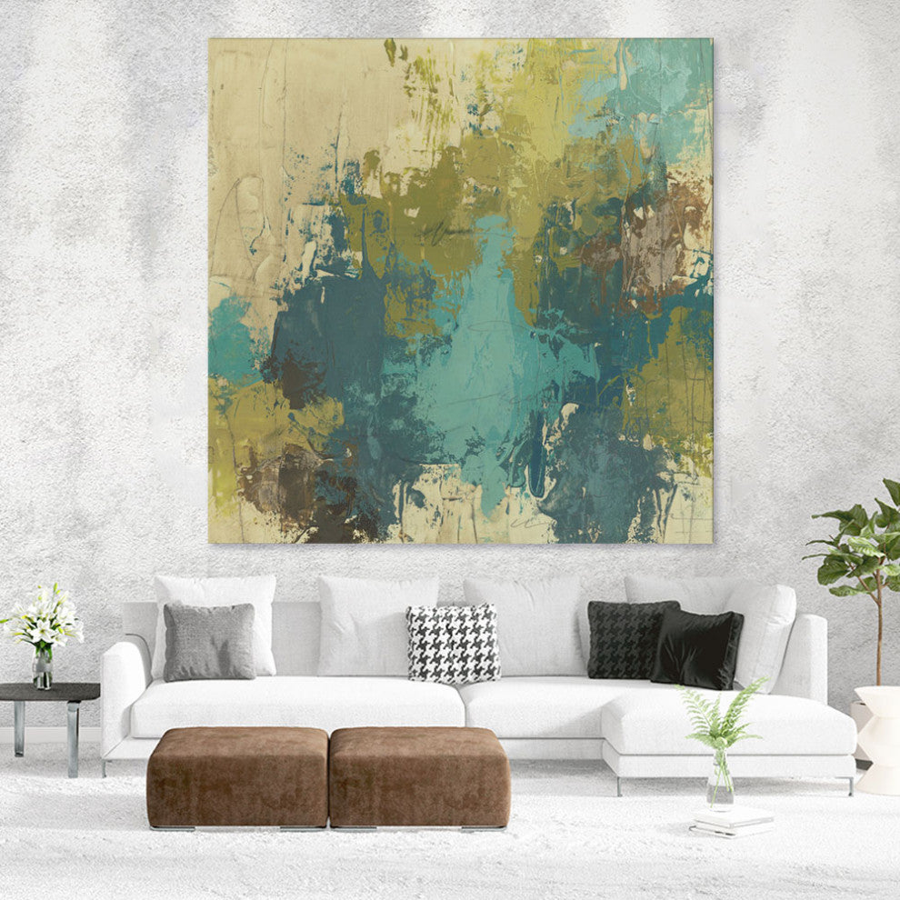 "Blue Monday I" Fine Art Giant Canvas Print, 54"x54"