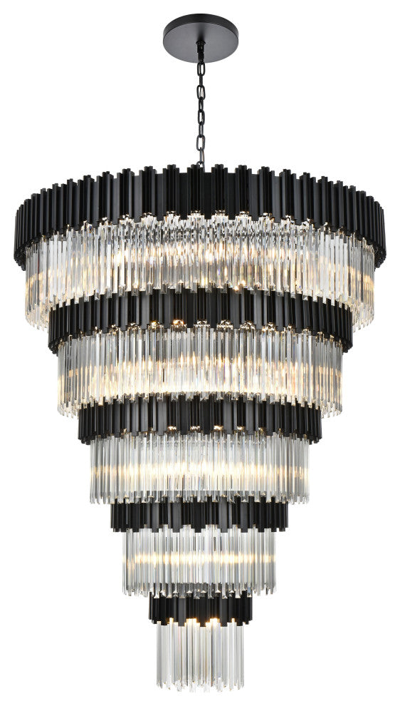 Home Living 59" Chandelier, Black