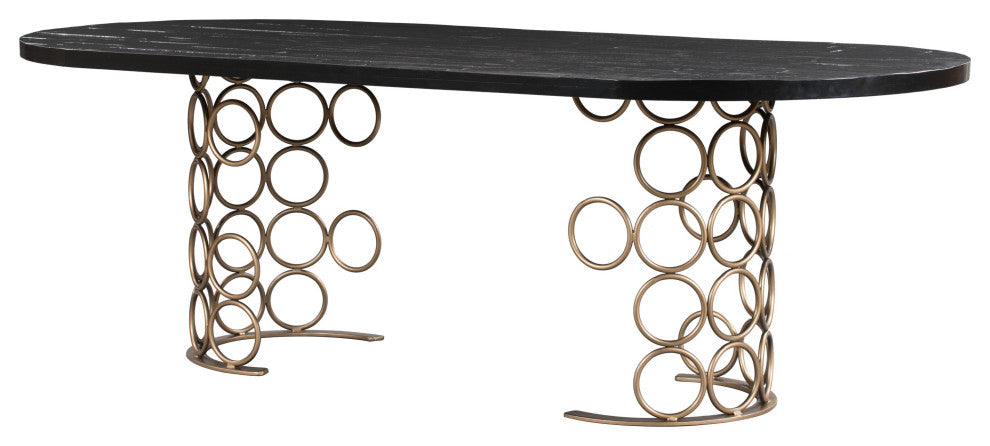 Valentina Brass Dining Table
