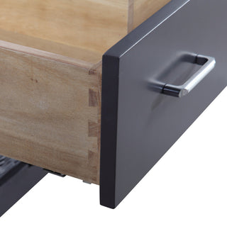 Charlotte 36" Bathroom Vanity, Marine Gray, Carrara Marble Top