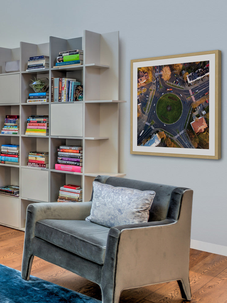 "Roundabout" Framed Painting Print by Karolis Janulis