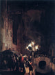 Egbert Van der Poel Celebration by Torchlight on the Oude Delft Wrapped Canvas