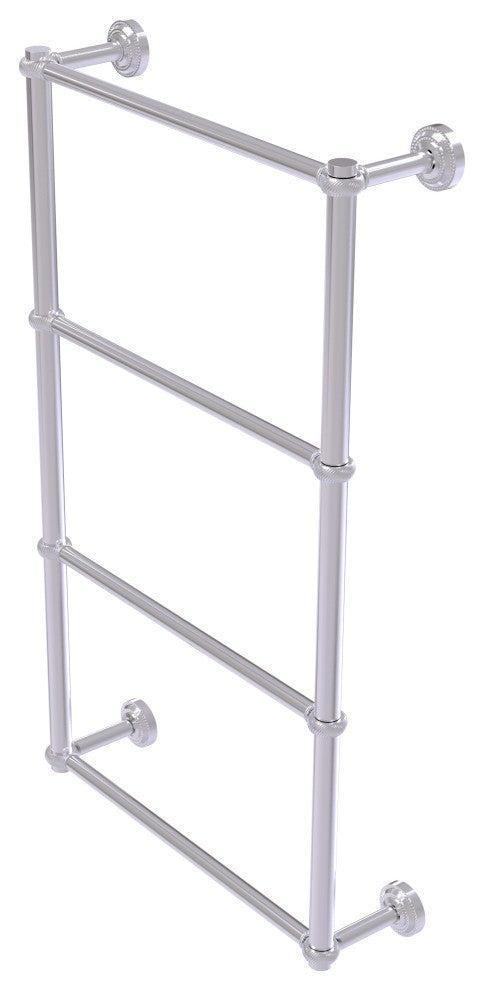 Dottingham 4 Tier 36" Ladder Towel Bar with Twisted Detail, Satin Chrome
