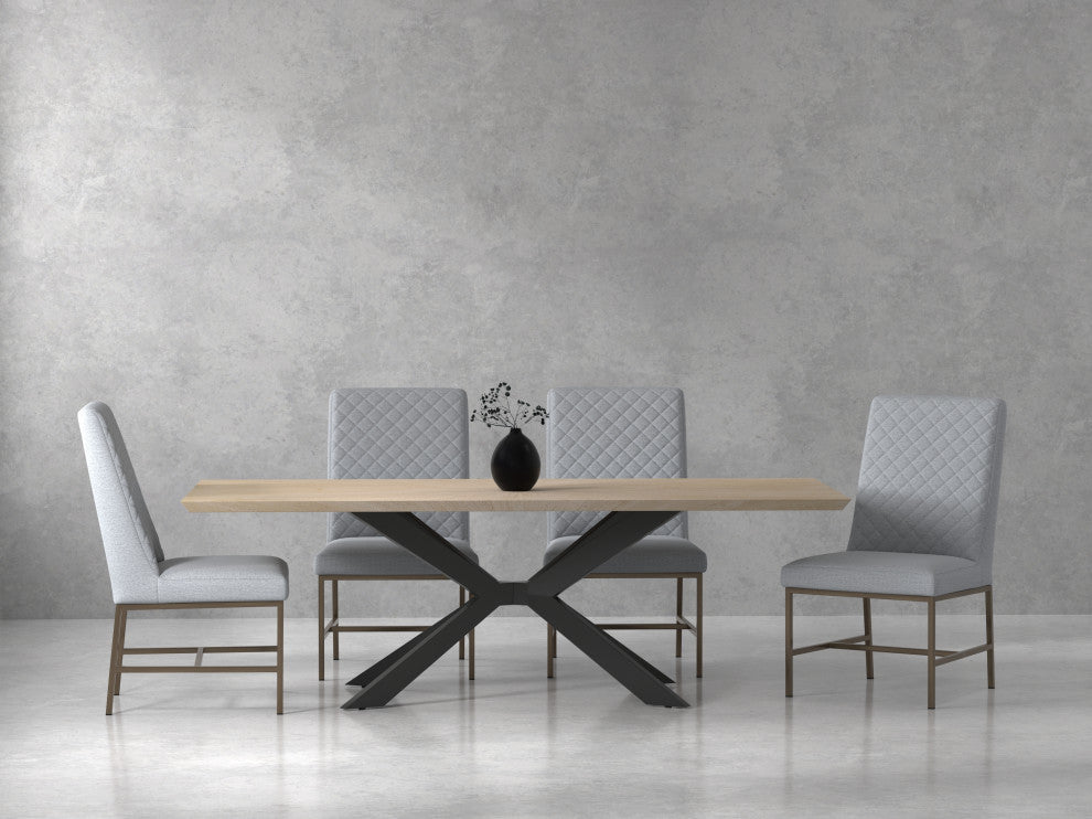 Parker House Crossings Monaco 86 In. Dining Table With 4 Upholstered Chairs