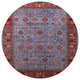 Ahgly Company Indoor Round Mid-Century Modern Area Rugs, 6' Round