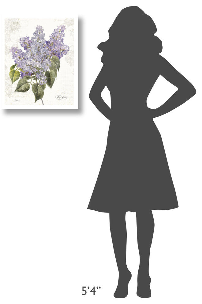 "May Lilac on White" Digital Paper Print by Katie Pertiet, 18"x22"