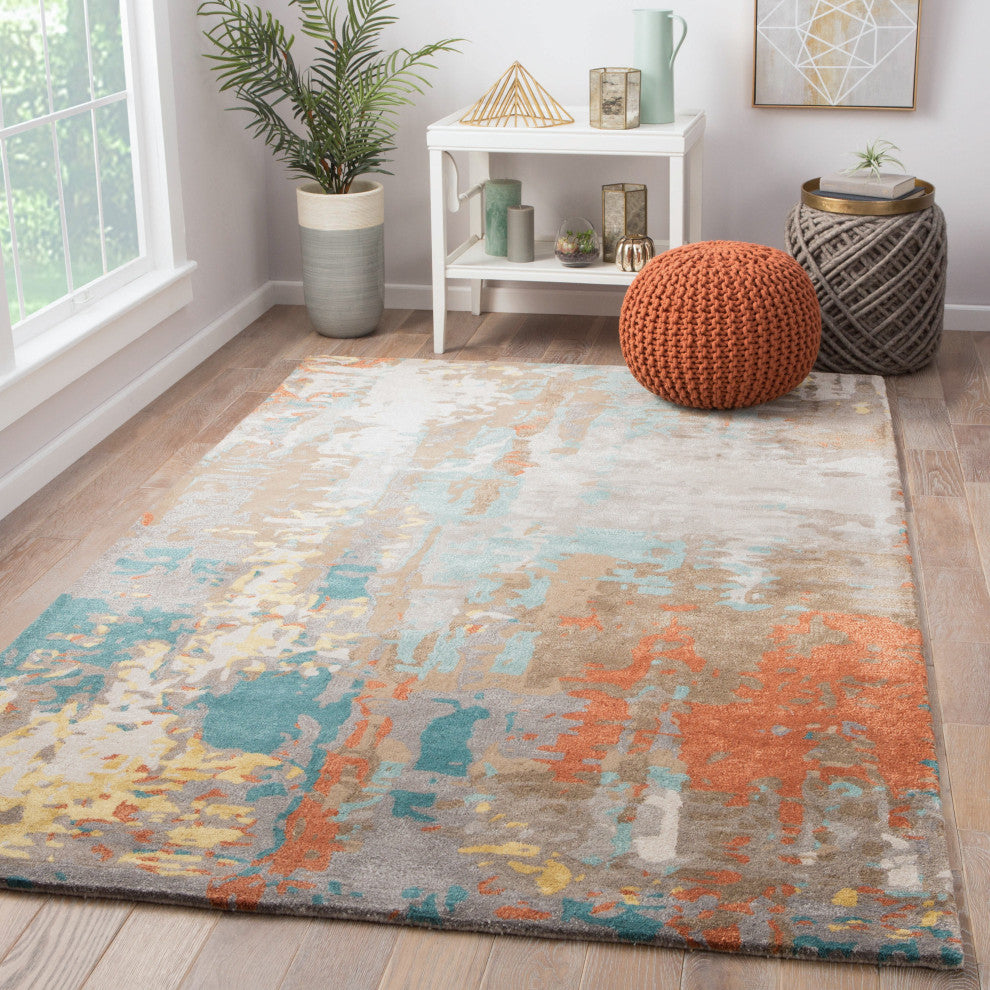 Jaipur Living Matcha Handmade Abstract Multicolor Area Rug, 8'x11'