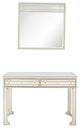 Champagne Finish Mirror and Console Table