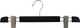 Low Profile Pants Hanger With Espresso Finish and Large Clips, Box of 10