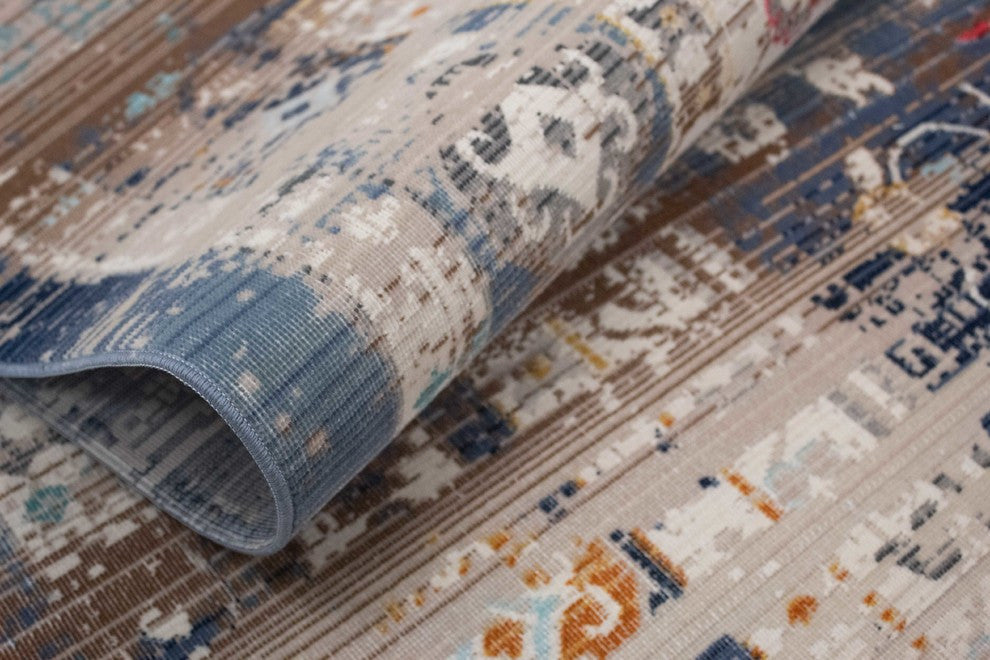 Noori Rug Low-Pile Greg Blue/Grey Rug