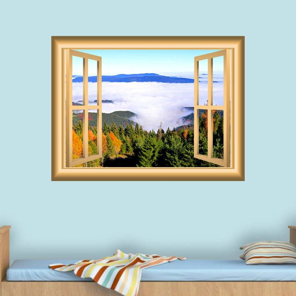 VWAQ, Forest Window Wall Decal, 18"x22"