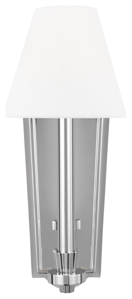 Paisley Tall Sconce, Polished Nickel