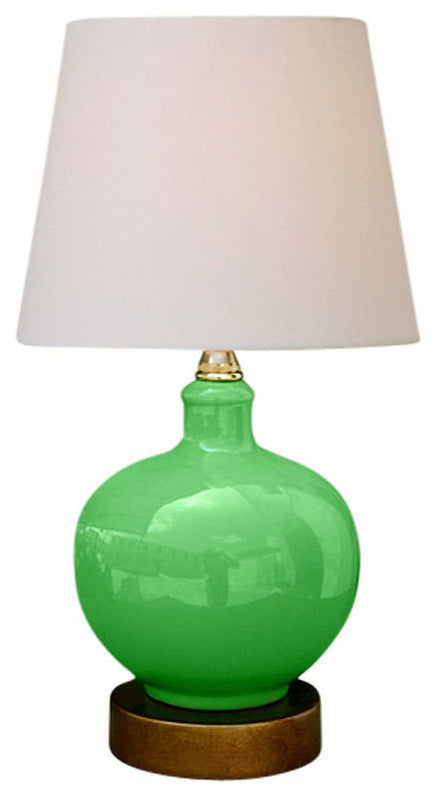 Green Porcelain Vase Table Lamp 13"