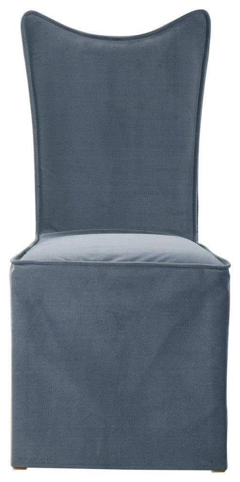 Uttermost Delroy Armless Chair, Gray, Set of 2 23577-2
